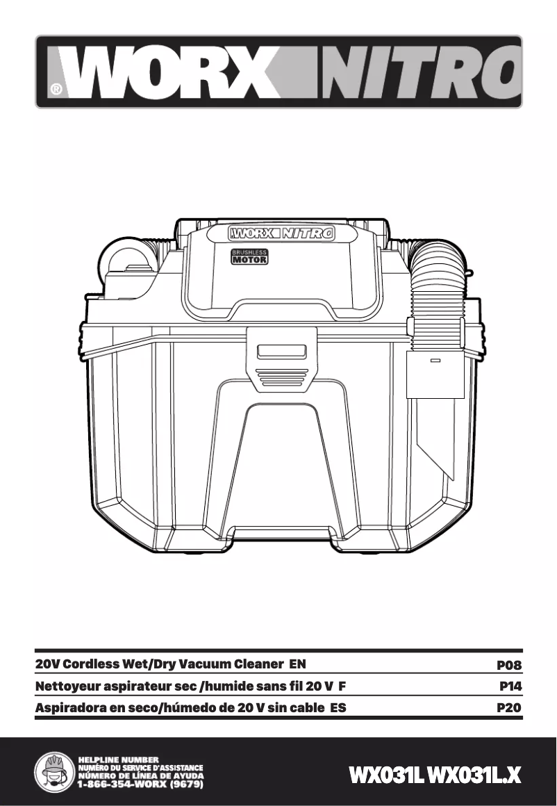Image de la première page du manuel de l'appareil WX031L