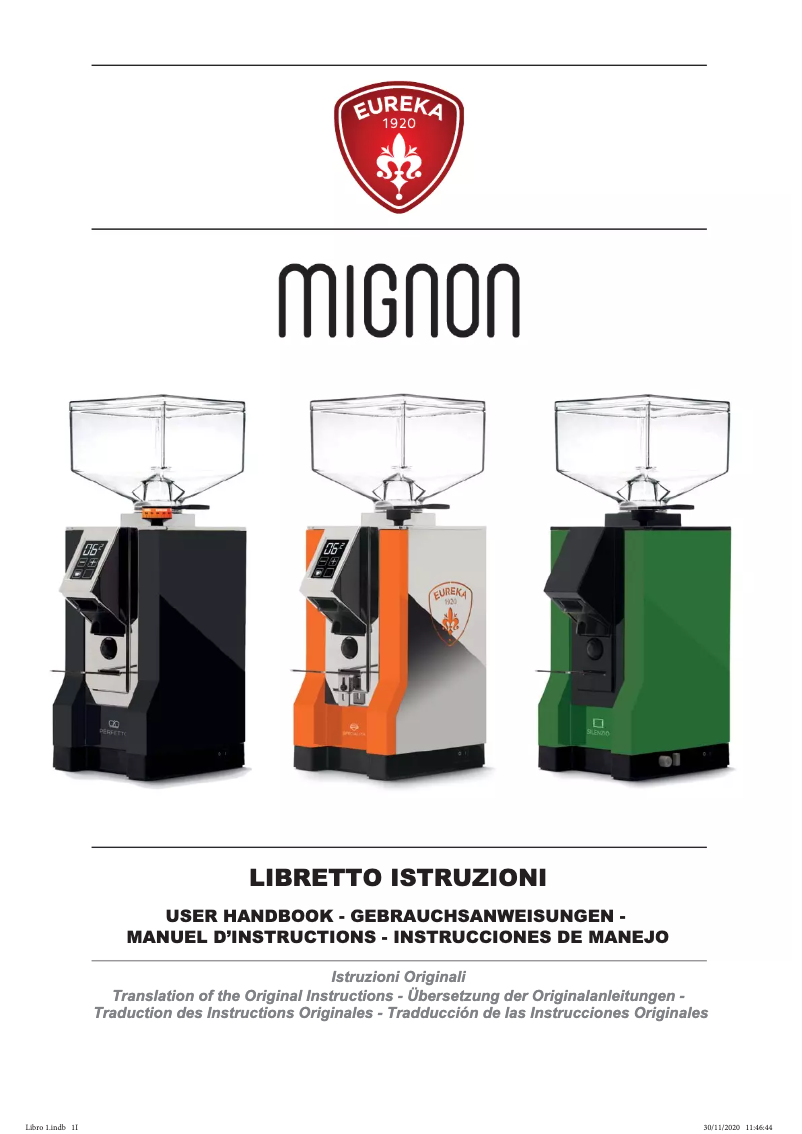 Page 1 de la notice Manuel utilisateur Eureka Mignon Silenzio