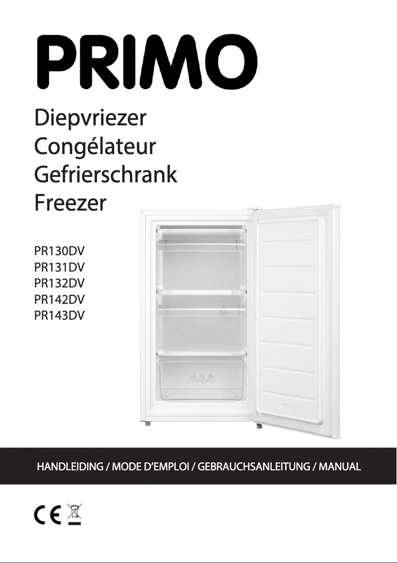 Page 1 de la notice Manuel utilisateur Primo PR130DV