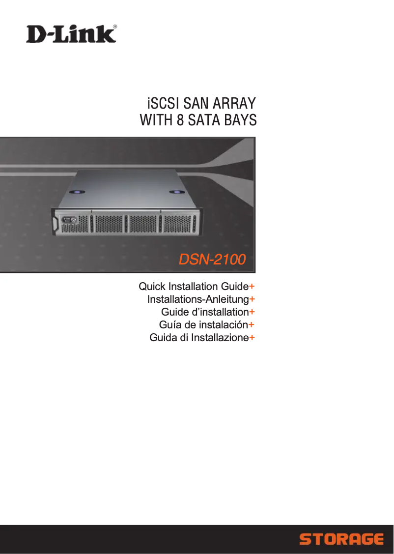 Page n°1 - Guide d'installation D-Link DSN-2100