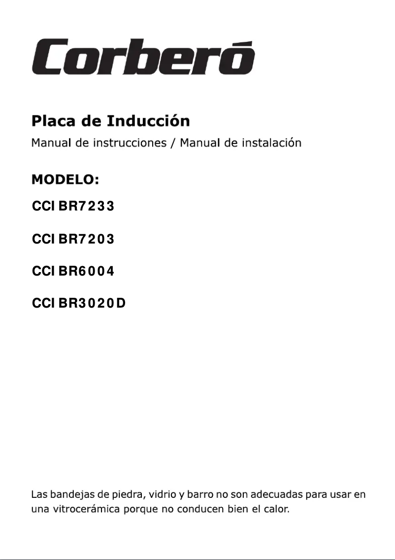 Page n°1 - Manuel utilisateur Corbero CCIBR3020D