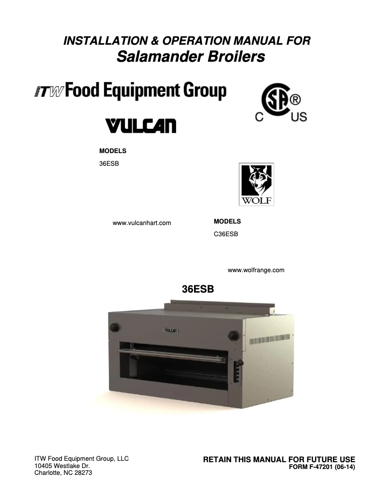 Page n°1 - Manuel utilisateur Vulcan 36ESB