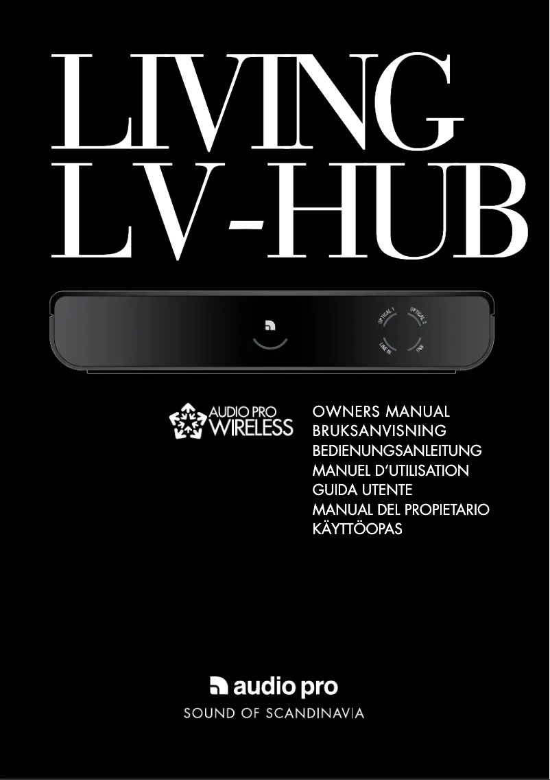Page 1 de la notice Manuel utilisateur Audio Pro Living LV-Hub