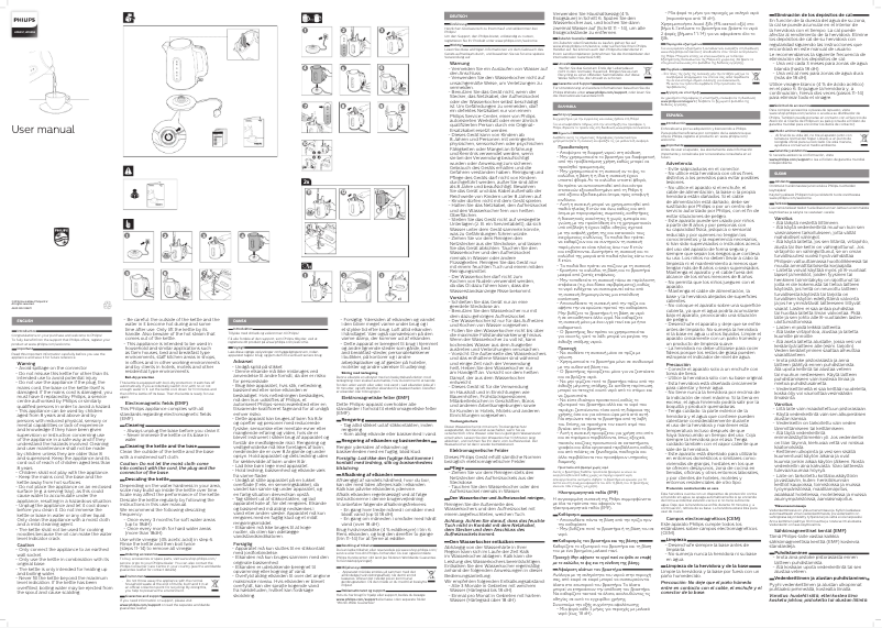 Page 1 de la notice Manuel utilisateur Philips Viva Collection HD9357