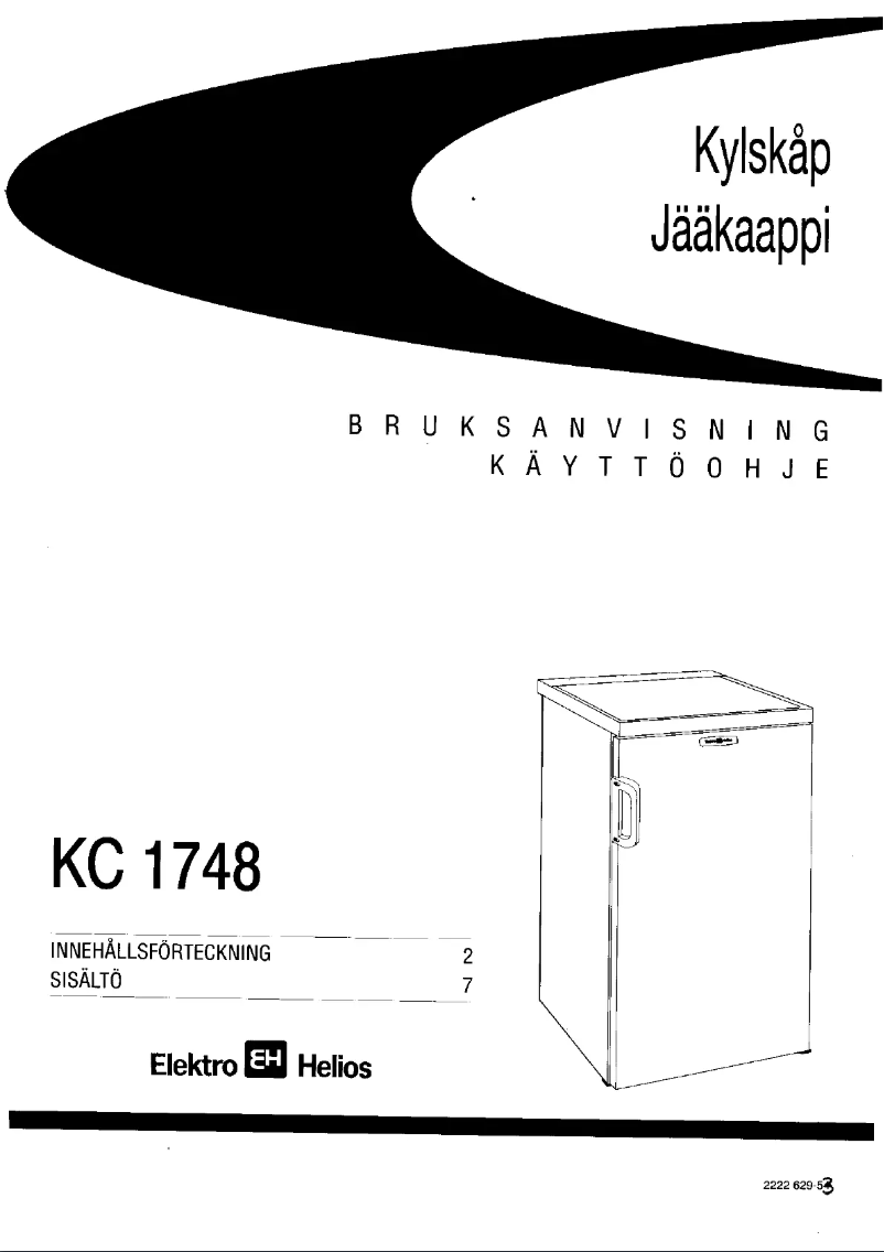 Page n°1 - Manuel utilisateur Elektro Helios KC1748