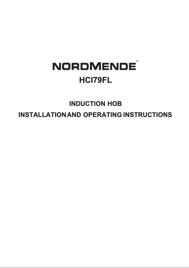 Page n°1 - Manuel utilisateur Nordmende HCI79FL