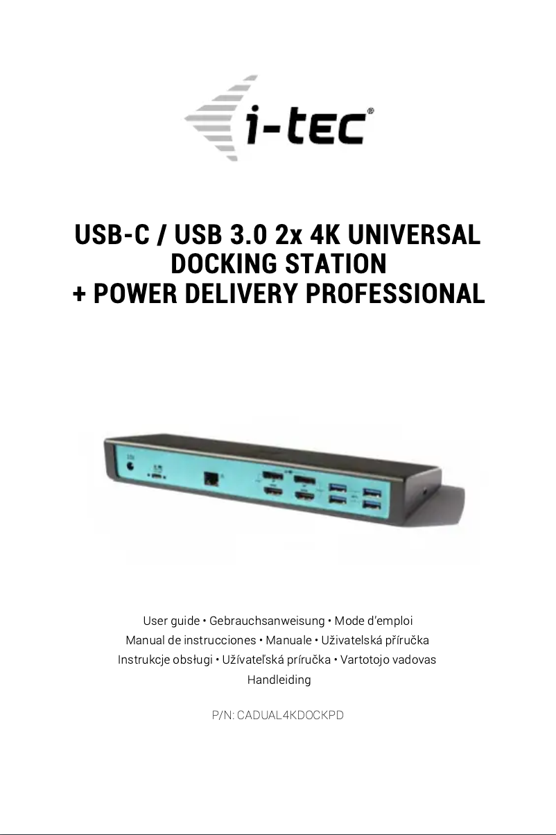 Image de la première page du manuel de l'appareil Terra DUD15Y0