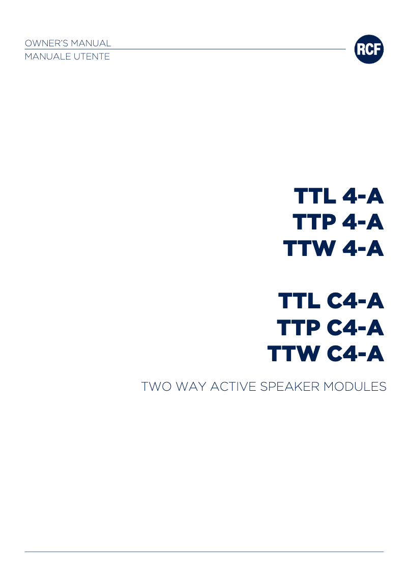 Image de la première page du manuel de l'appareil TTW 4-A