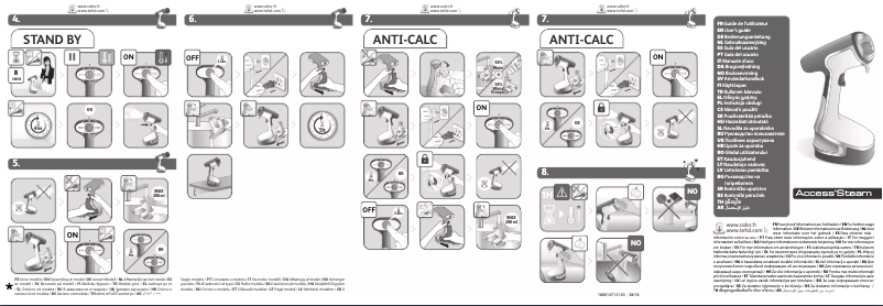 Page 1 de la notice Manuel utilisateur Calor DR8088C0