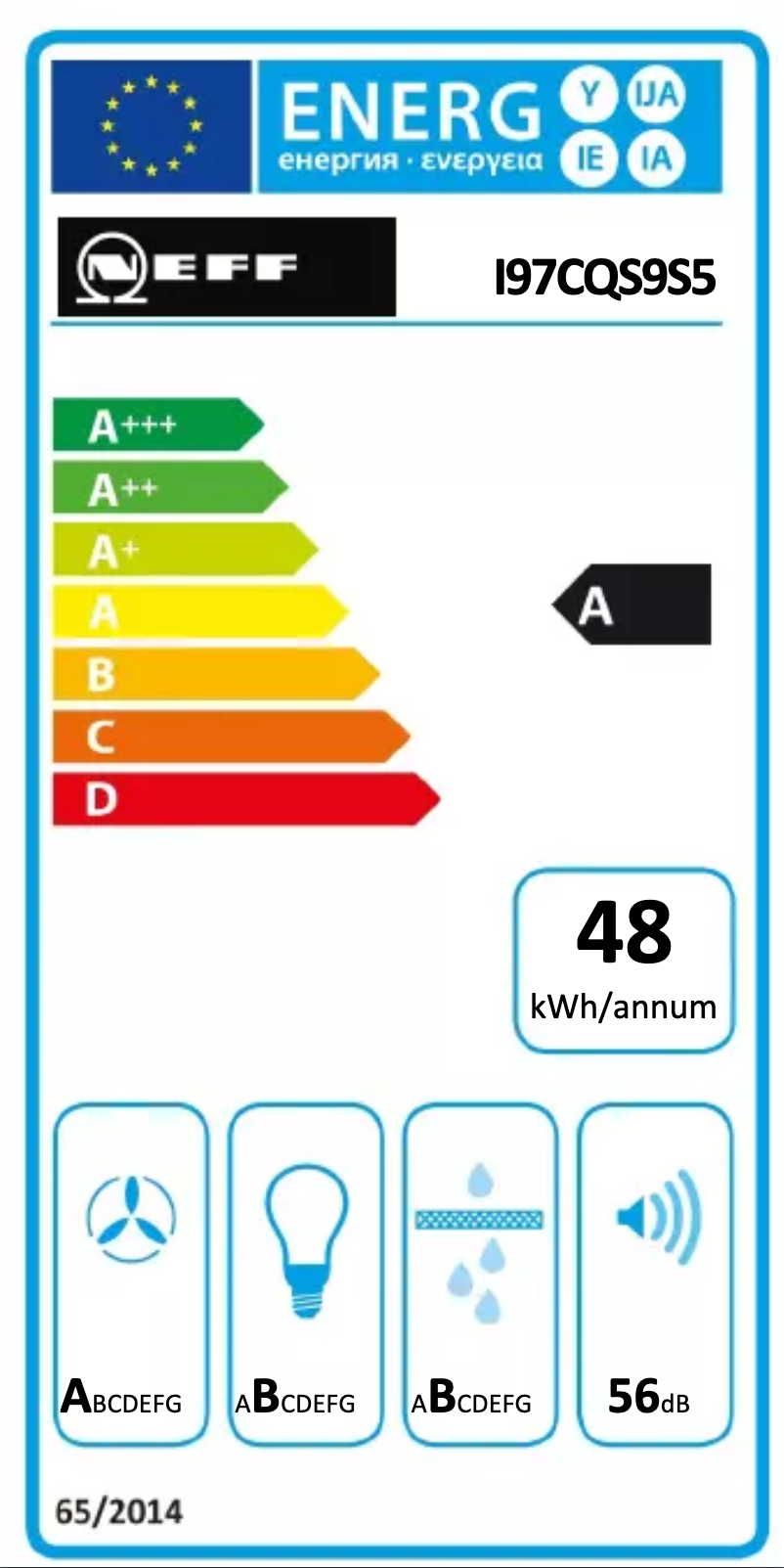 Page n°1 - Label énergétique Neff I97CQS9S5
