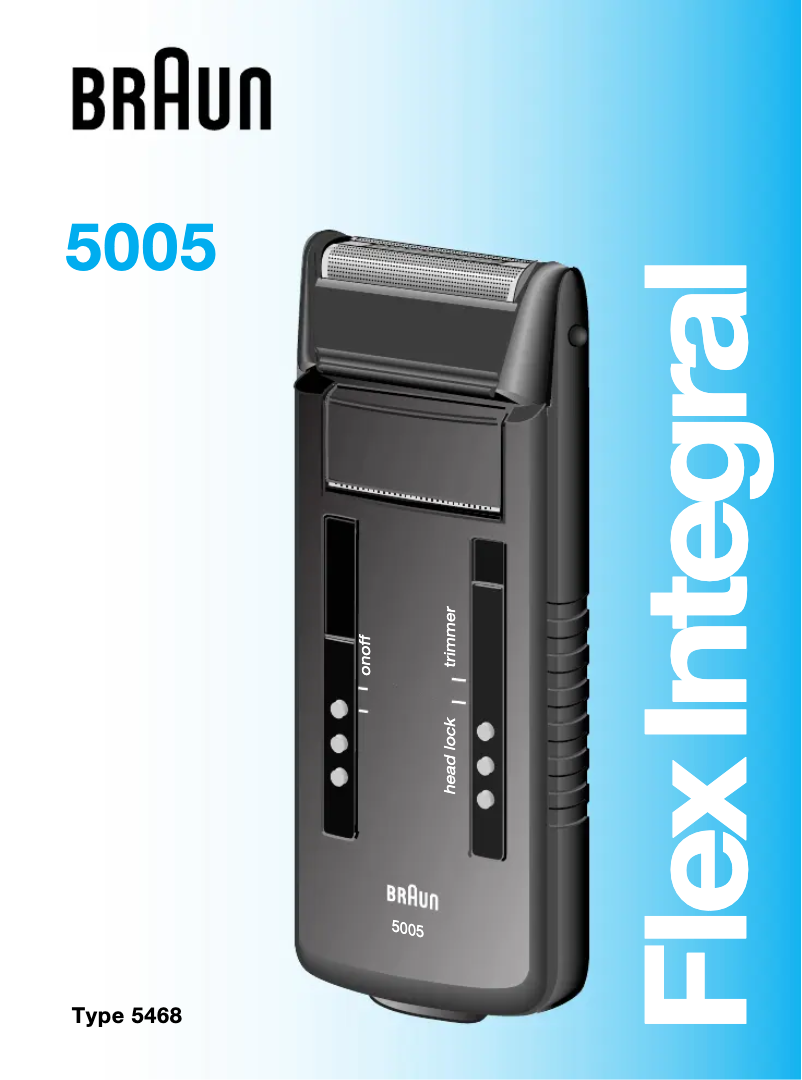 Page 1 de la notice Manuel utilisateur Braun Flex Integral 5005