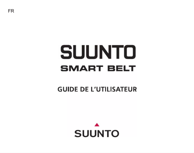 Página 1 del manual Manual de usuario Suunto Smart Belt