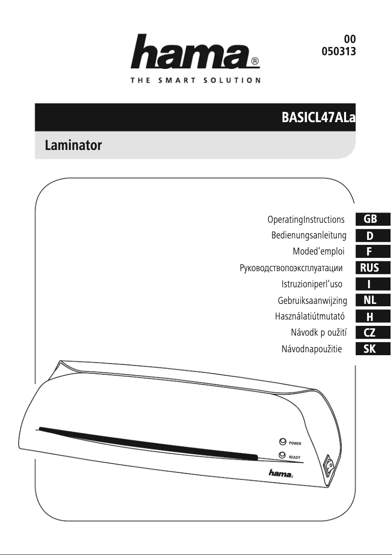 Page n°1 - Manuel utilisateur Hama Basic L47A