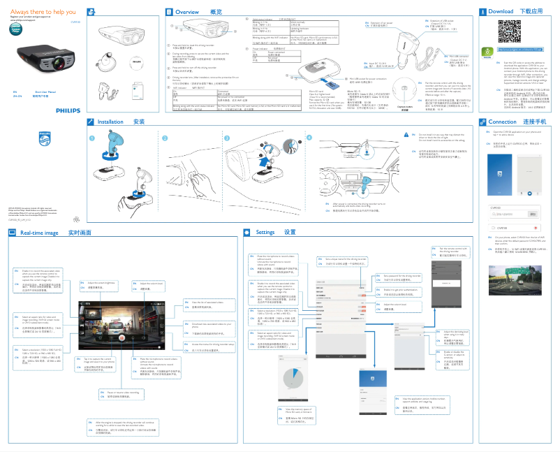 Página 1 del manual Manual de usuario Philips CVR100
