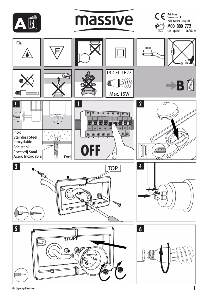 Image de la première page du manuel de l'appareil Dubai