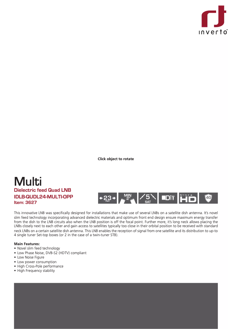 Page n°1 - Manuel utilisateur Inverto IDLB-QUDL24-MULTI-OPP