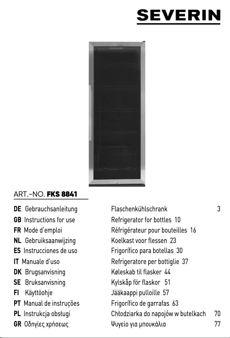 Image de la première page du manuel de l'appareil FKS 8841