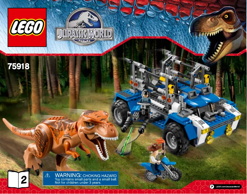Page 1 de la notice Manuel utilisateur Lego Jurassic World 75918