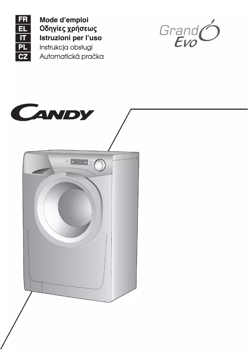 Page n°1 - Manuel utilisateur Candy EVO1082D/1-S