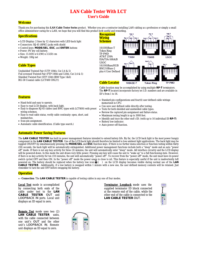 Image de la première page du manuel de l'appareil RP-1703