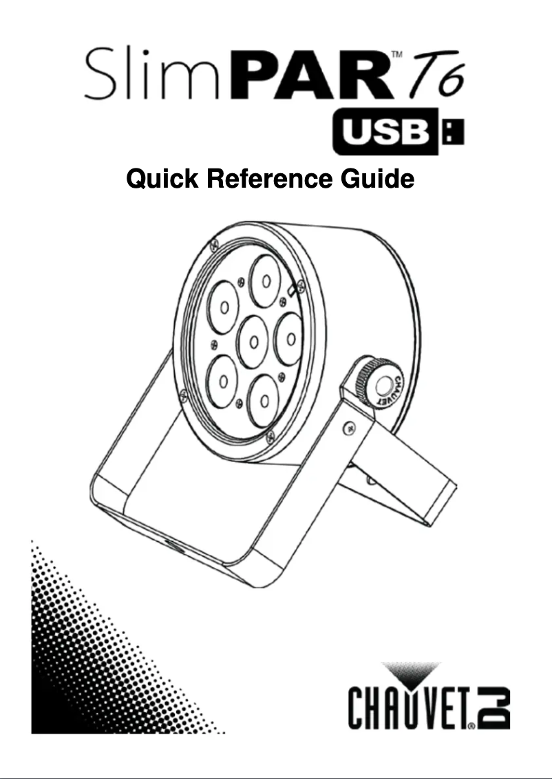 Page n°1 - Manuel utilisateur Chauvet SlimPAR T6 USB