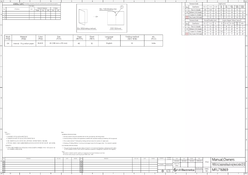 Page n°1 - Manuel utilisateur LG MSNQ18DNZA