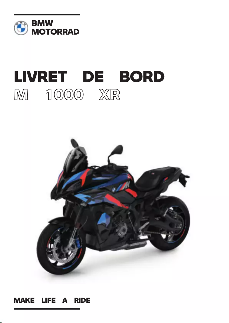 Página 1 del manual Manual de usuario BMW M 1000 XR (2023)