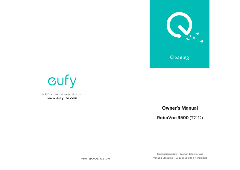Page 1 de la notice Manuel utilisateur Eufy RoboVac R500