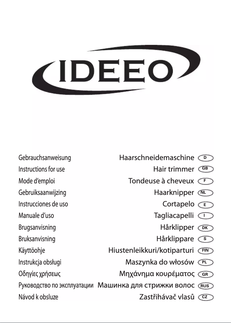 Page 1 de la notice Manuel utilisateur Ideeo HS 0965