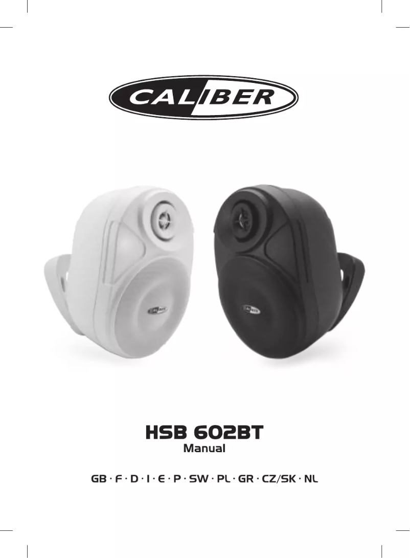 Página 1 del manual Manual de usuario Caliber HSB602BT