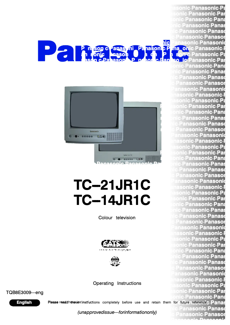 Página 1 del manual Manual de usuario Panasonic TC-14JR1C