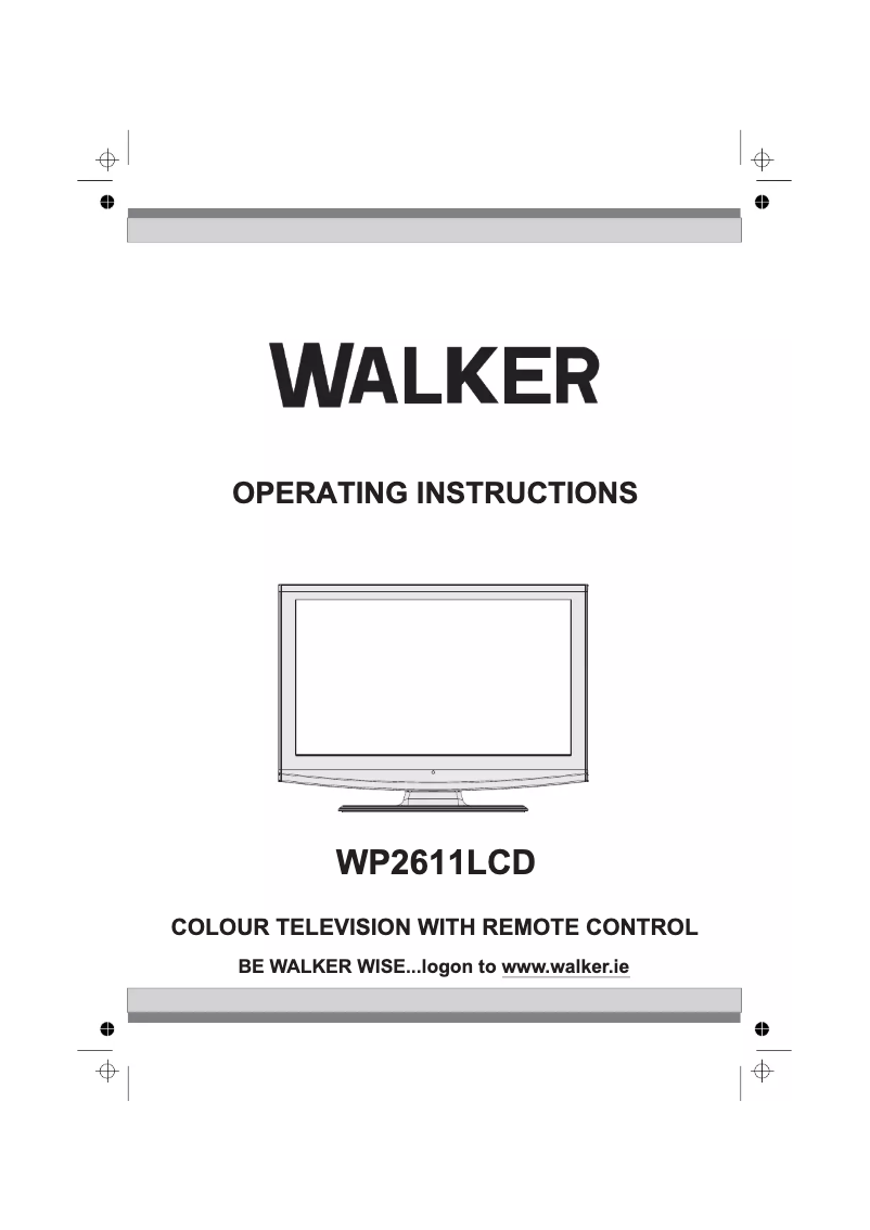 Página 1 del manual Manual de usuario Walker WP2611LCD