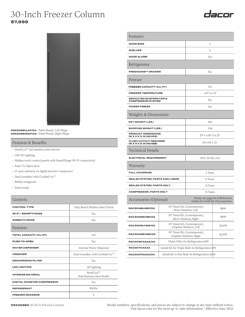 Image de la première page du manuel de l'appareil RAC30AMLHSR