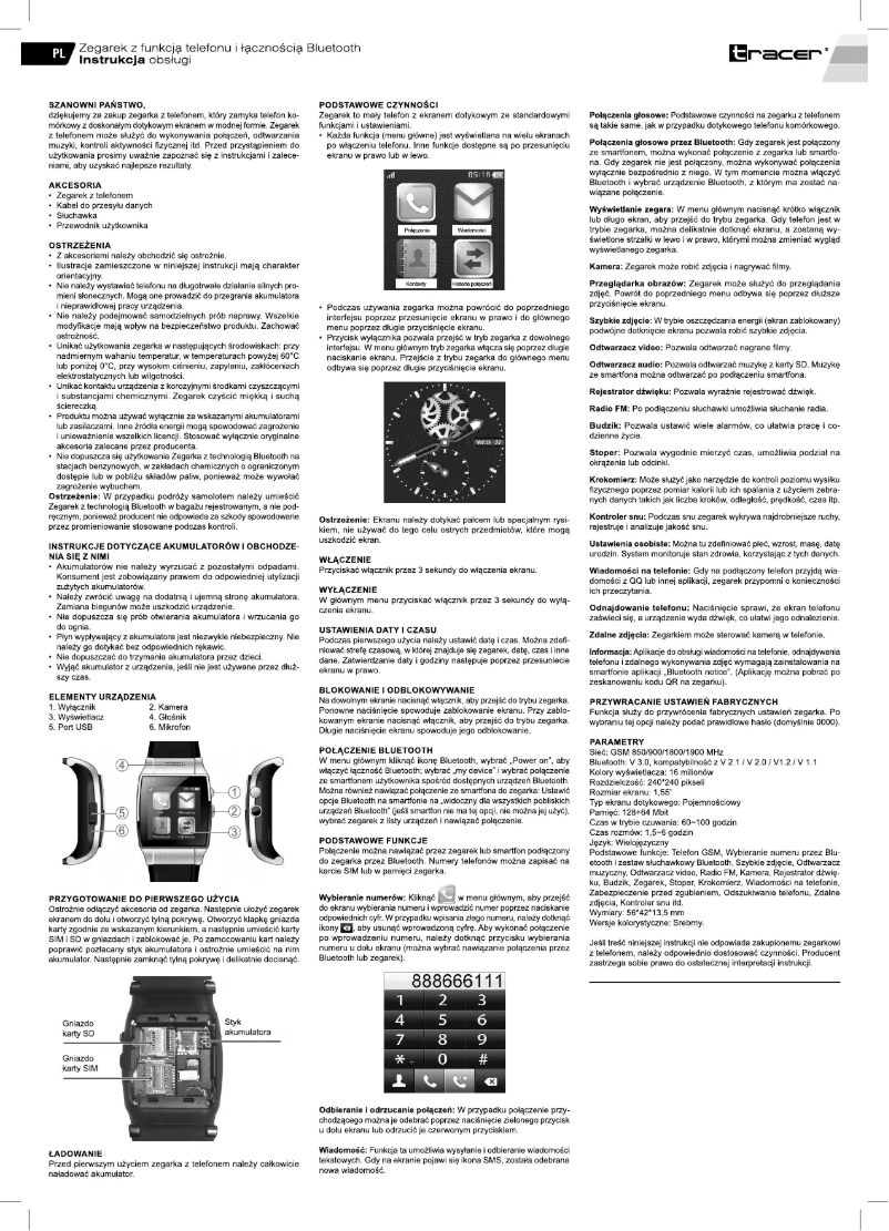 Image de la première page du manuel de l'appareil T-Watch Liberto S2
