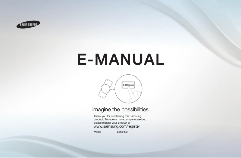 Page n°1 - Manuel utilisateur Samsung UE37D5005PW