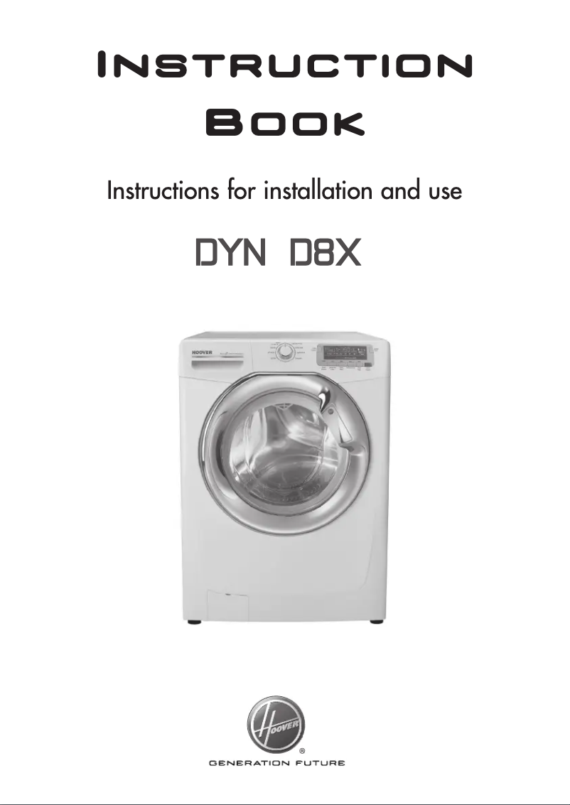 Page n°1 - Manuel utilisateur Hoover DYNS 7154D8X/1-8