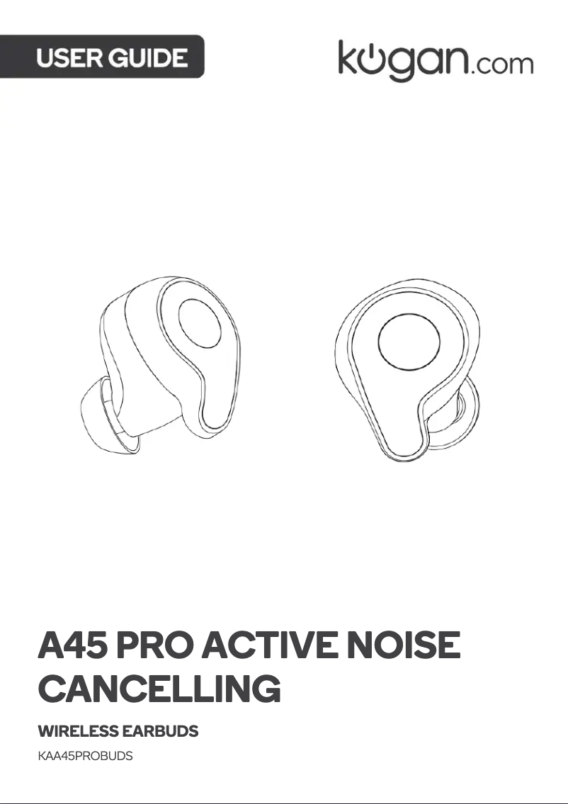 First page image of the manual for KAA45PROBUDS