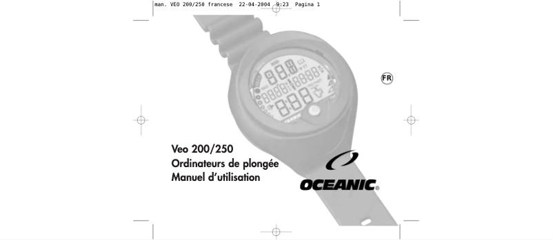 Image de la première page du manuel de l'appareil Veo 250