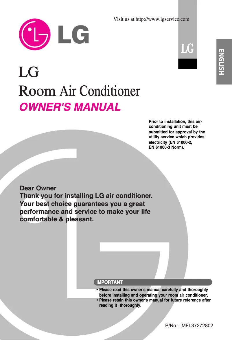 Page n°1 - Manuel utilisateur LG TS-C246KBA3