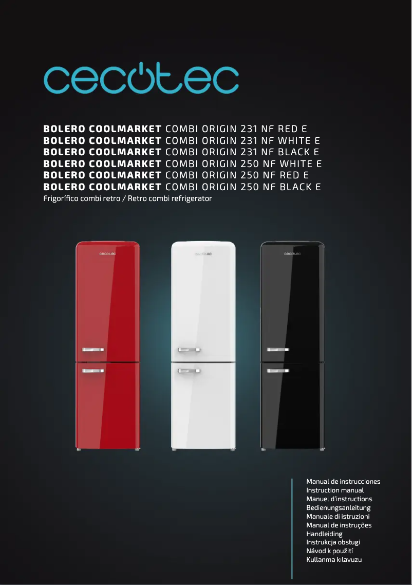 Página 1 del manual Manual de usuario Cecotec Power RetroGreen 1200MAX Cream&Crush