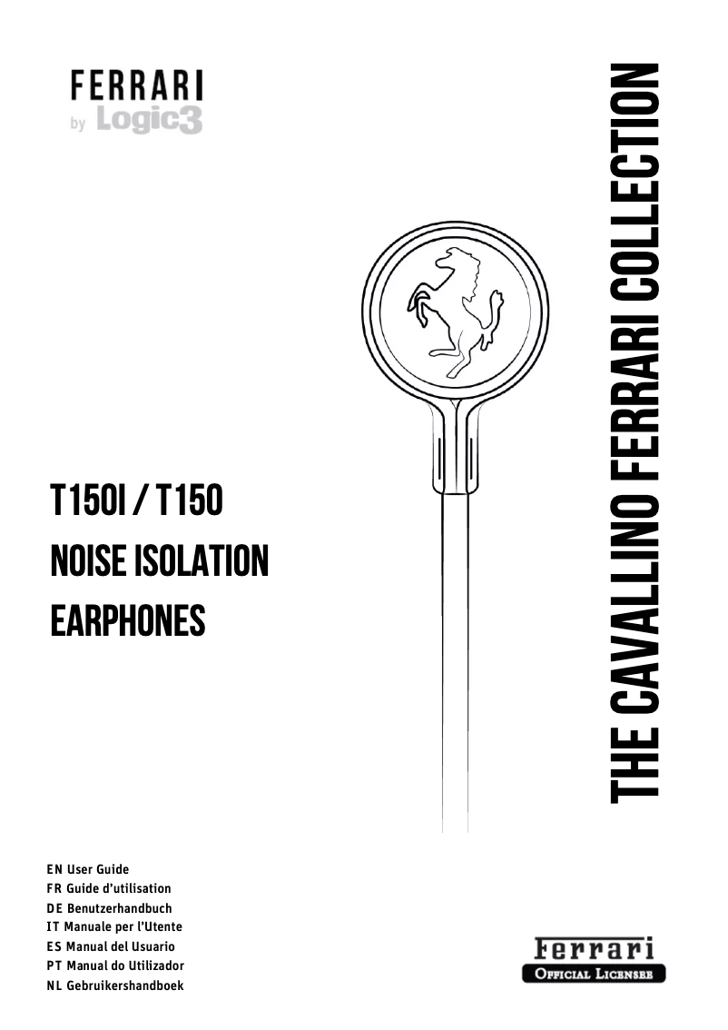 Image de la première page du manuel de l'appareil Cavallino T150i