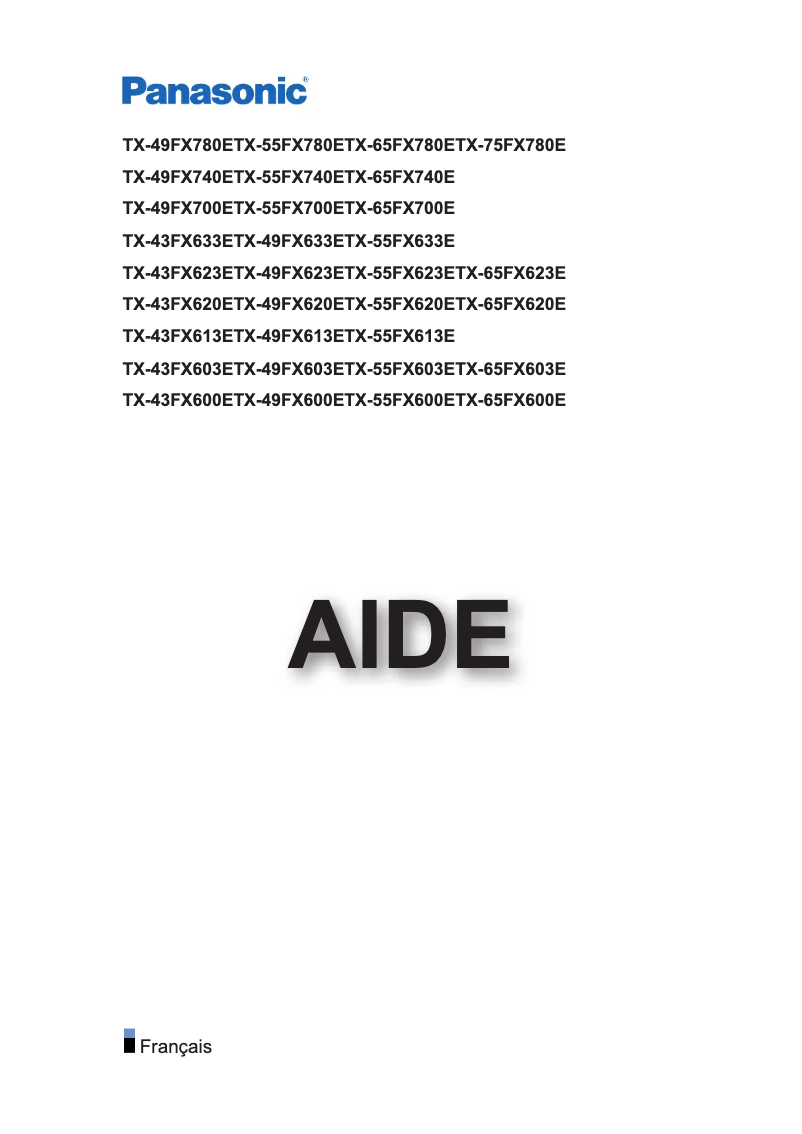 Imagen de la primera página del manual del dispositivo TX-55FX740E