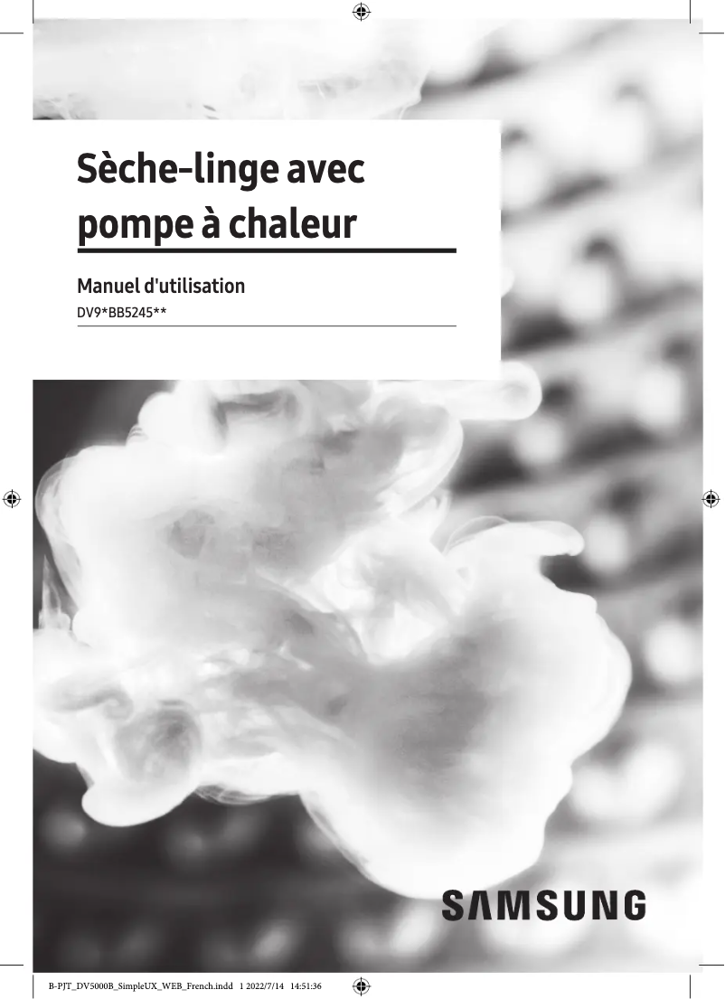 Page n°1 - Manuel utilisateur Samsung DV90BB5245AE