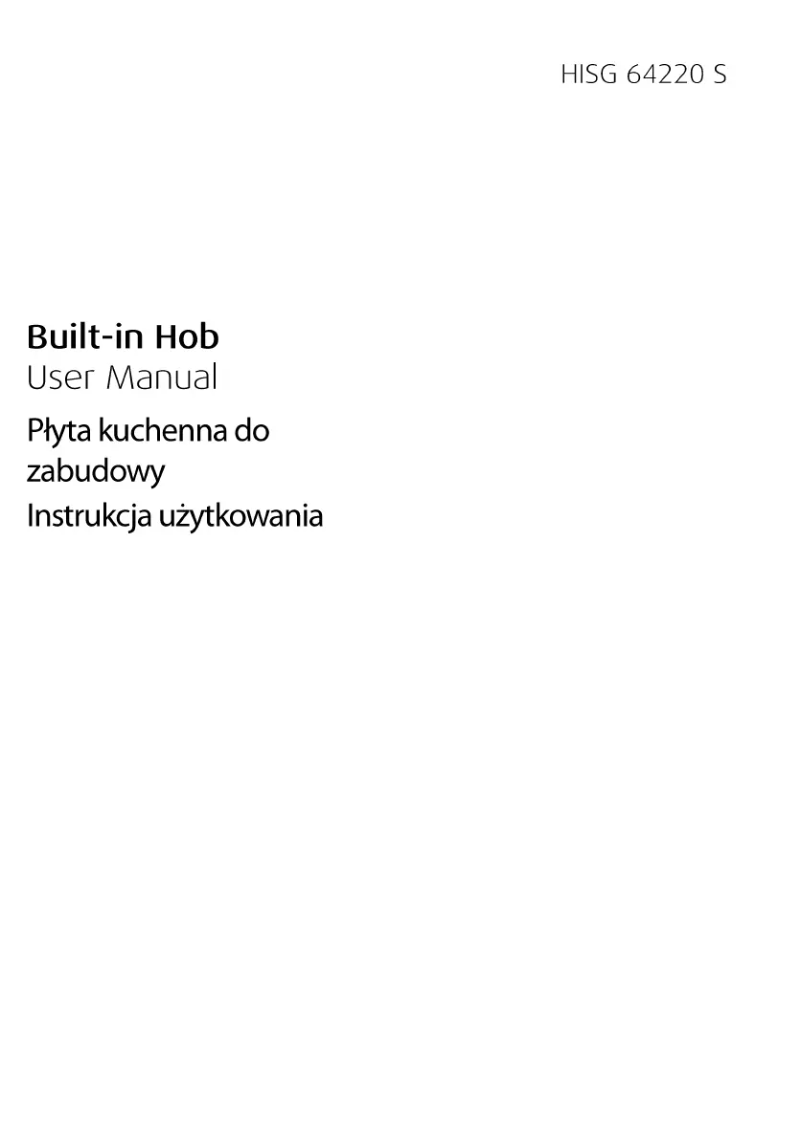 Page 1 de la notice Manuel utilisateur Beko HISG 64220 SW