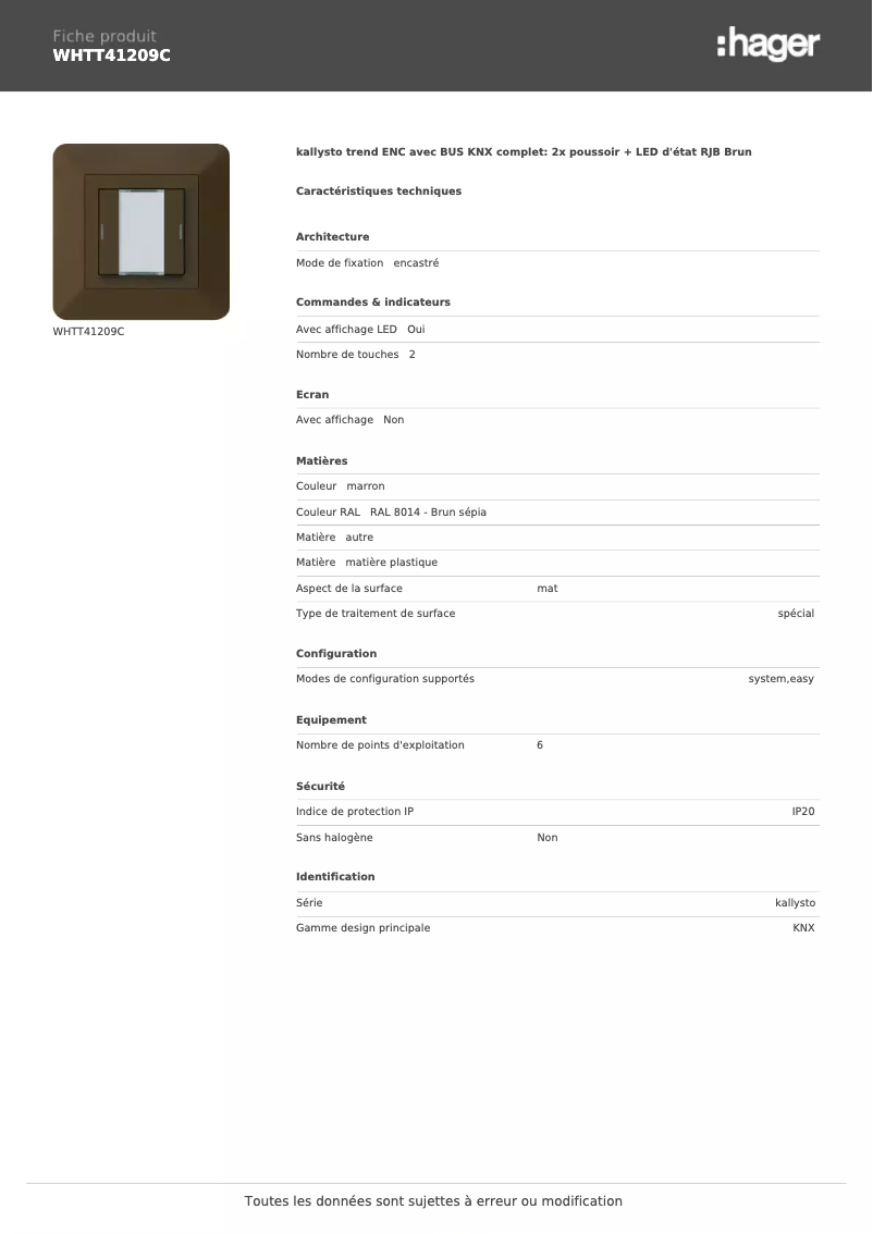 Image de la première page du manuel de l'appareil WHTT41209C