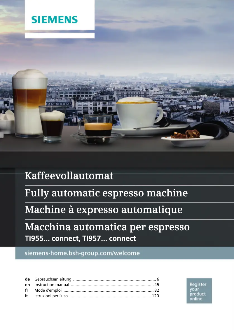 Page n°1 - Manuel utilisateur Siemens TI9575X9DE