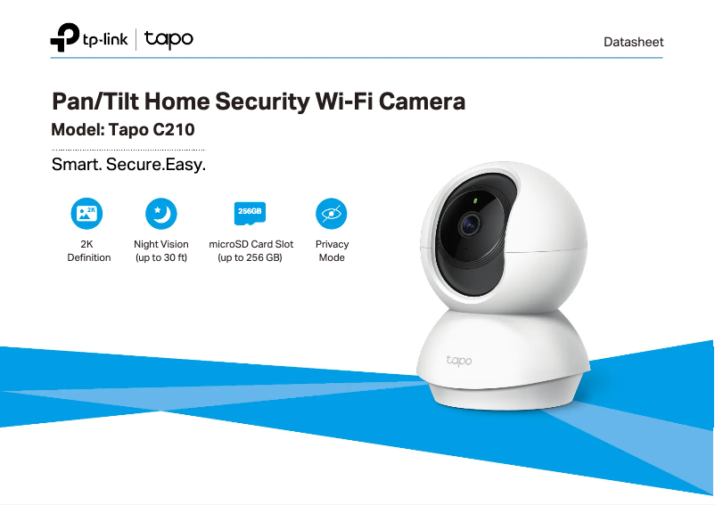 Page n°1 - Fiche technique TP-Link Tapo C210