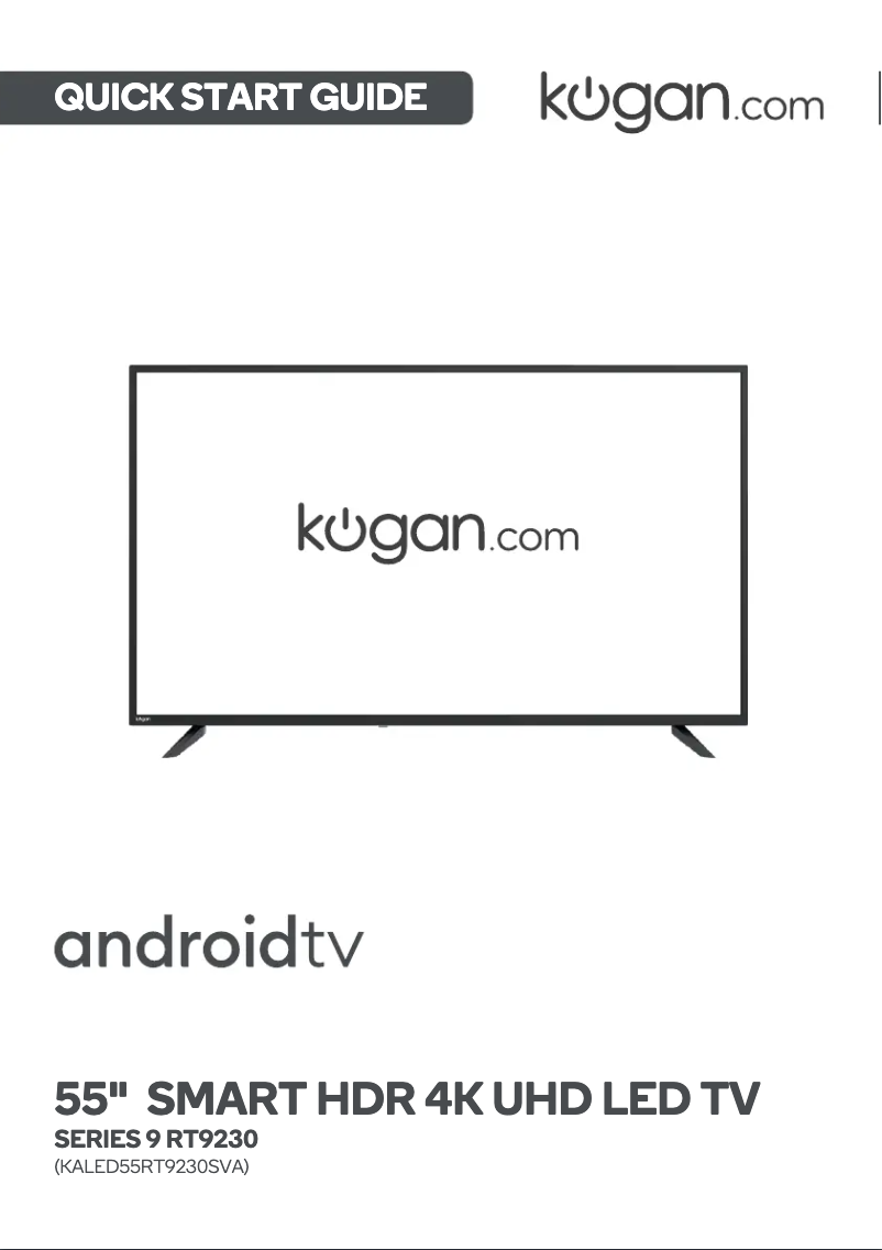 Page 1 de la notice Manuel utilisateur Kogan KALED55RT9230SVA