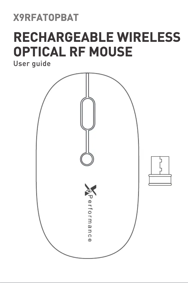 Page 1 de la notice Manuel utilisateur X9 Performance X9RFATOPBAT