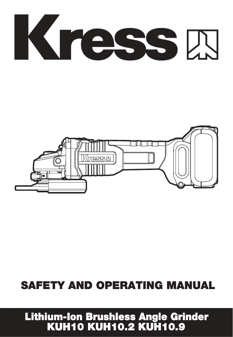 Page n°1 - Manuel utilisateur Kress KUH10.9